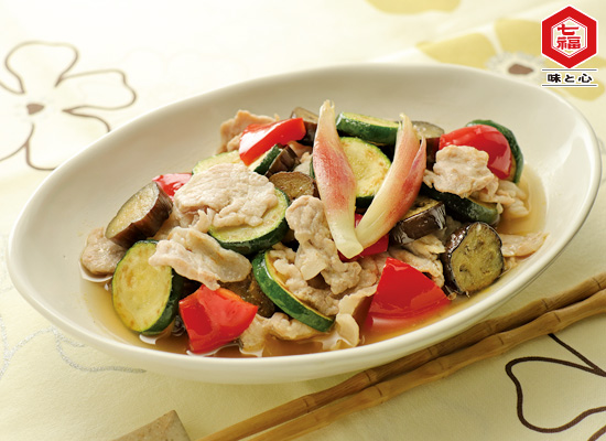 豚肉と夏野菜の焼き浸し