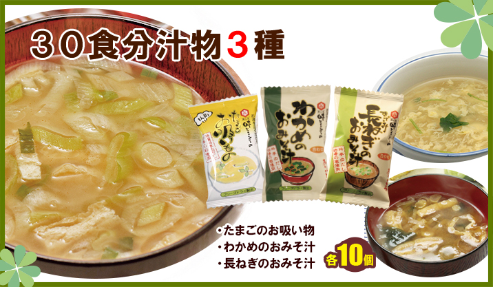 30食分汁物3種